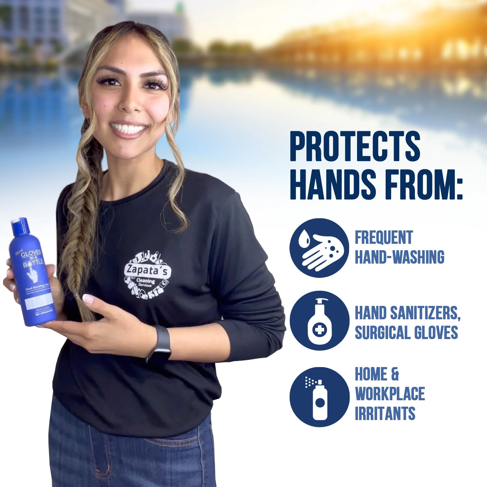 Gloves In A Bottle Hand Shielding Lotion 8 Oz Bottle with a New Pump - Image 3