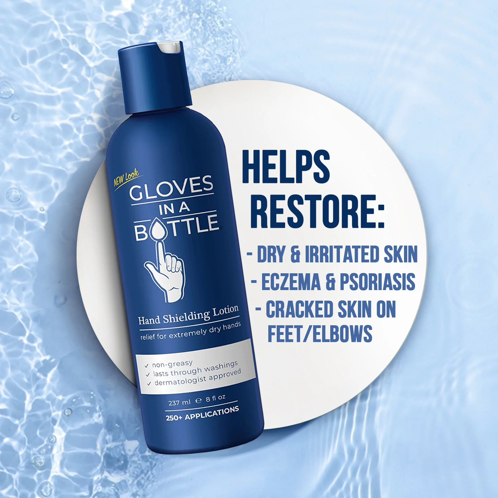 Gloves In A Bottle Hand Shielding Lotion for Dry Skin, 8 Ounce, 6 pack with Pump - Image 7